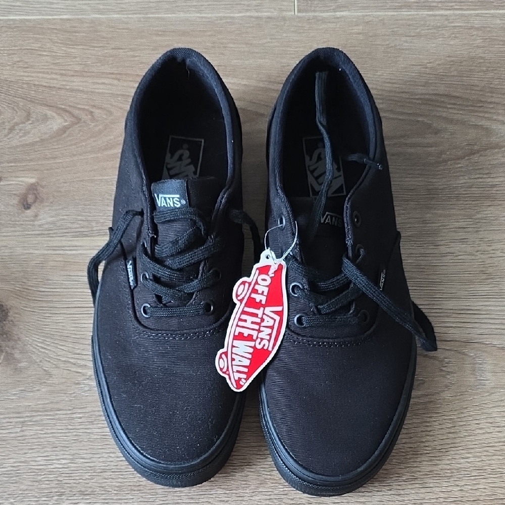 Vans Black Canvas Sneakers with Waffle Outsole